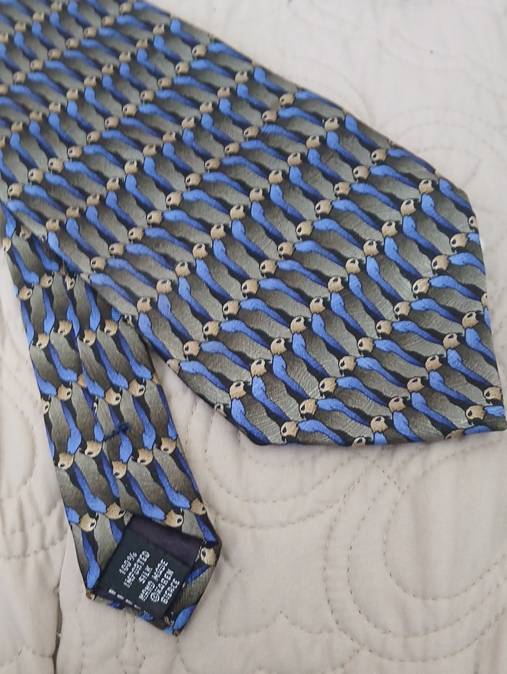 Savannah Hawk  Pattern Silk Tie.